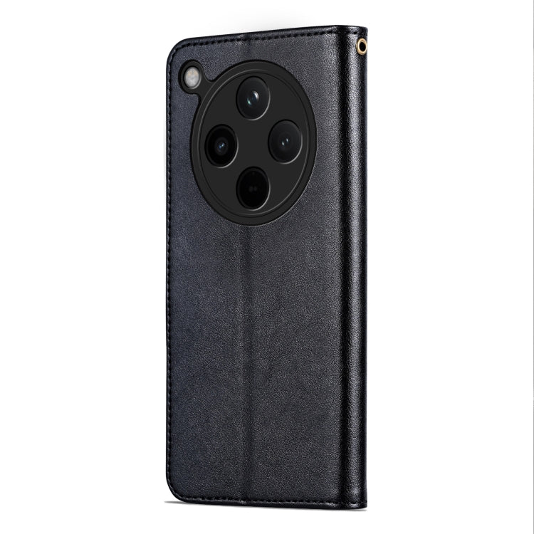 For OPPO Find X8 AZNS Sheepskin Texture Flip Leather Phone Case(Black) - Find X8 Cases by AZNS | Online Shopping South Africa | PMC Jewellery | Buy Now Pay Later Mobicred