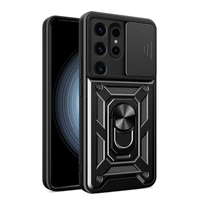 For Samsung Galaxy S24 Ultra 5G Sliding Camera Cover Design TPU+PC Phone Case(Black) - Galaxy S24 Ultra 5G Cases by PMC Jewellery | Online Shopping South Africa | PMC Jewellery | Buy Now Pay Later Mobicred