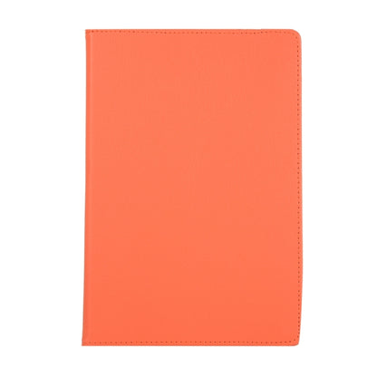 For Samsung Galaxy Tab S9 360 Degrees Rotation Holder Litchi Texture Leather Tablet Case(Orange) - Galaxy Tab S9 Cases by PMC Jewellery | Online Shopping South Africa | PMC Jewellery | Buy Now Pay Later Mobicred