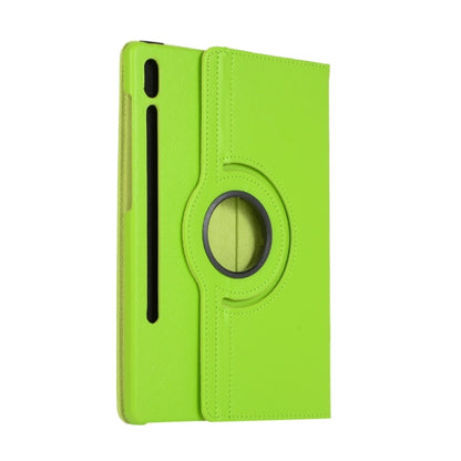 For Samsung Galaxy Tab S9 360 Degrees Rotation Holder Litchi Texture Leather Tablet Case(Green) - Galaxy Tab S9 Cases by PMC Jewellery | Online Shopping South Africa | PMC Jewellery | Buy Now Pay Later Mobicred