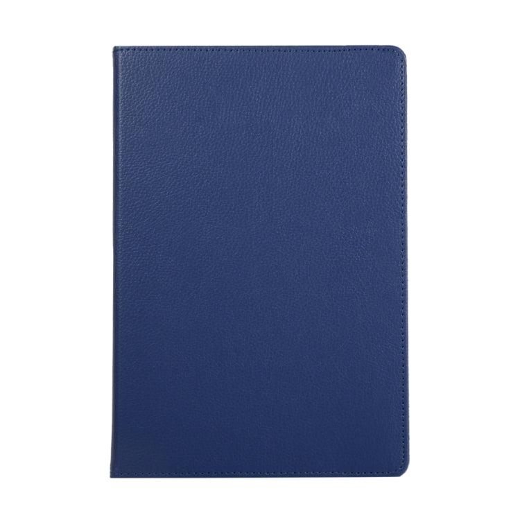 For Samsung Galaxy Tab S9+ / Tab S10+ 360 Degrees Rotation Holder Litchi Texture Leather Tablet Case(Blue) - Galaxy Tab S9+ Cases by PMC Jewellery | Online Shopping South Africa | PMC Jewellery | Buy Now Pay Later Mobicred