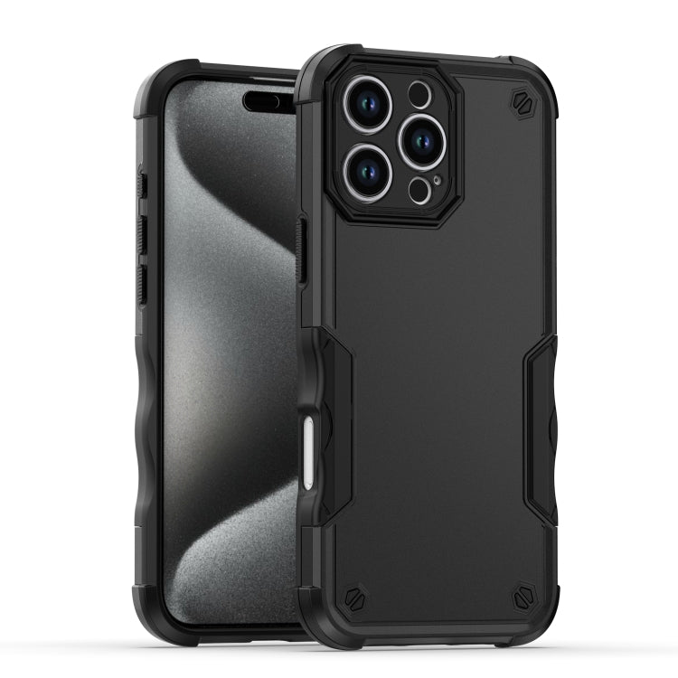 For iPhone 16 Pro Max Non-slip Shockproof Armor Phone Case(Black) - iPhone 16 Pro Max Cases by PMC Jewellery | Online Shopping South Africa | PMC Jewellery | Buy Now Pay Later Mobicred