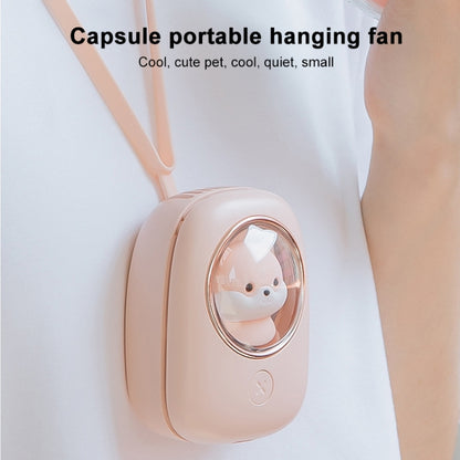 M18 USB Charging Silent Portable Hanging Neck Space Capsule Electric Fan(White) - Electric Fans by PMC Jewellery | Online Shopping South Africa | PMC Jewellery | Buy Now Pay Later Mobicred