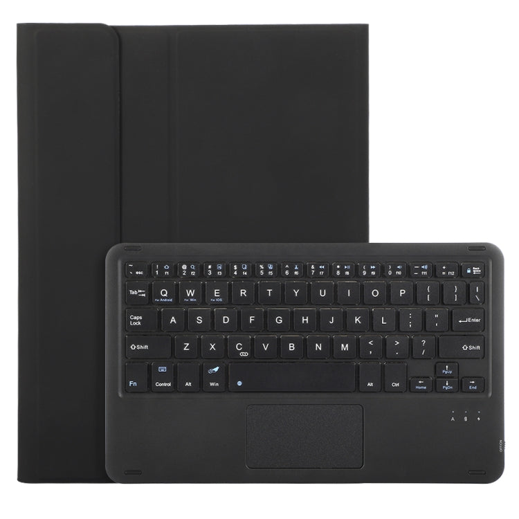 For Samsung Galaxy Tab S9 FE A710B-A Candy Color TPU Touch Bluetooth Keyboard Leather Tablet Case with Pen Holder(Black) - Samsung Keyboard by PMC TechLife | Online Shopping South Africa | PMC TechLife