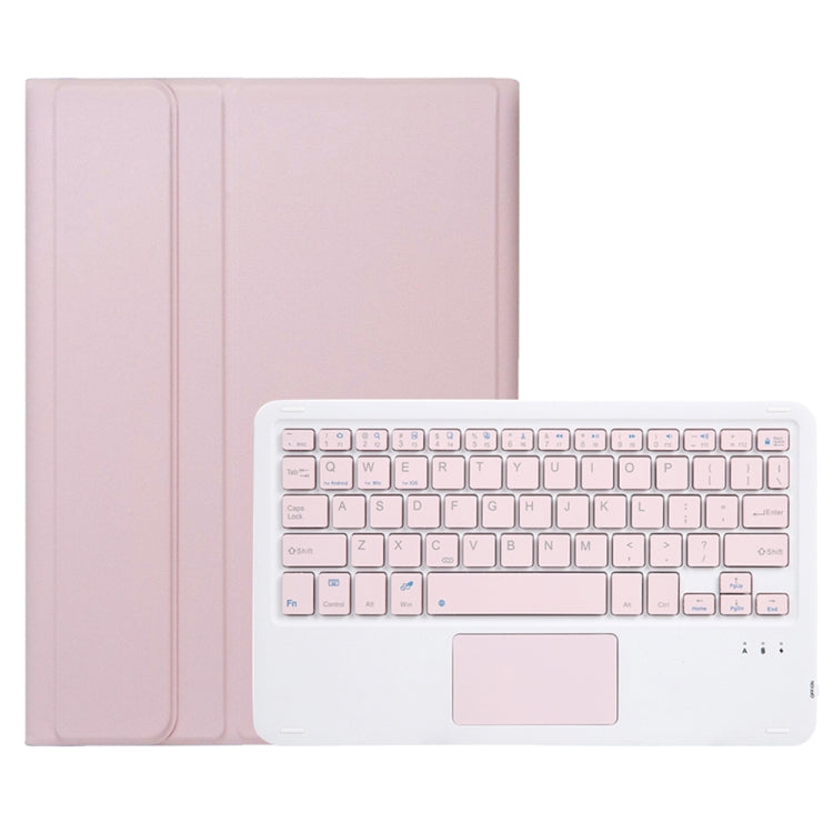 For Samsung Galaxy Tab S9 FE A710B-A Candy Color TPU Touch Bluetooth Keyboard Leather Tablet Case with Pen Holder(Pink) - Samsung Keyboard by PMC Jewellery | Online Shopping South Africa | PMC Jewellery