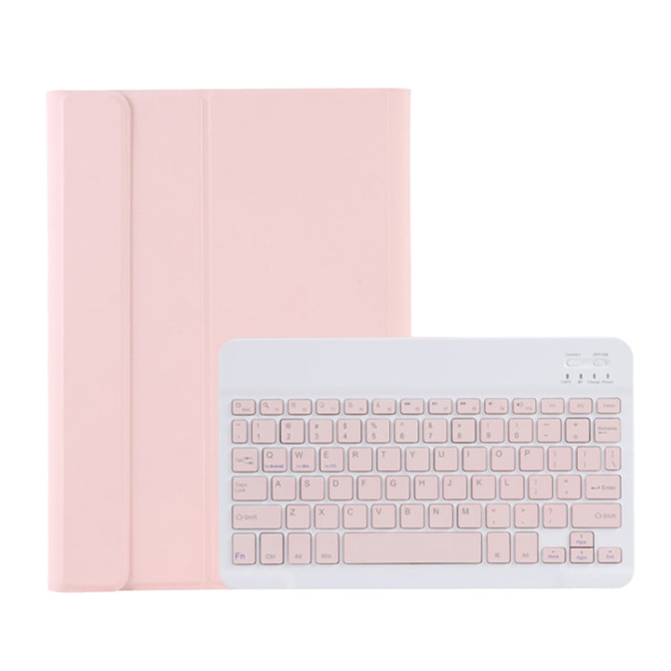 For Samsung Galaxy Tab S9 FE A710B Candy Color TPU Bluetooth Keyboard Leather Tablet Case with Pen Holder(Pink) - Samsung Keyboard by PMC Jewellery | Online Shopping South Africa | PMC Jewellery