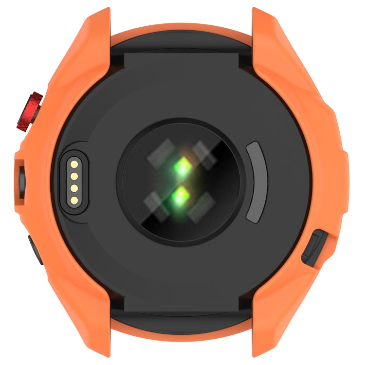 For Garmin Approach S70 47mm Armor Hollow Watch Protective Case(Orange) - Watch Cases by PMC Jewellery | Online Shopping South Africa | PMC Jewellery