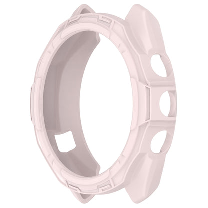 For Garmin Approach S70 47mm Armor Hollow Watch Protective Case(Light Pink) - Watch Cases by PMC Jewellery | Online Shopping South Africa | PMC Jewellery