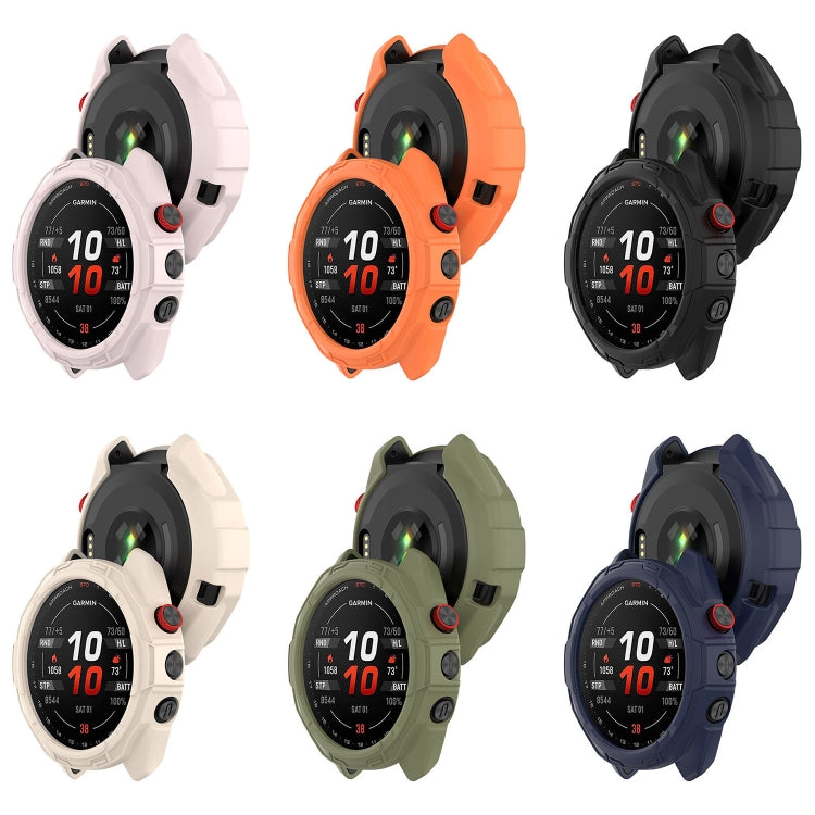For Garmin Approach S70 42mm Armor Hollow Watch Protective Case(Starlight Color) - Watch Cases by PMC TechLife | Online Shopping South Africa | PMC TechLife