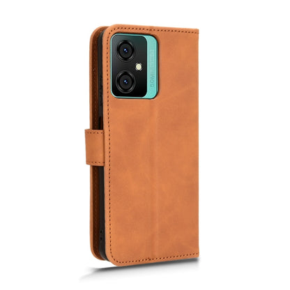 For Blackview OSCAL C70 Skin Feel Magnetic Flip Leather Phone Case(Brown) - More Brand by PMC Jewellery | Online Shopping South Africa | PMC Jewellery