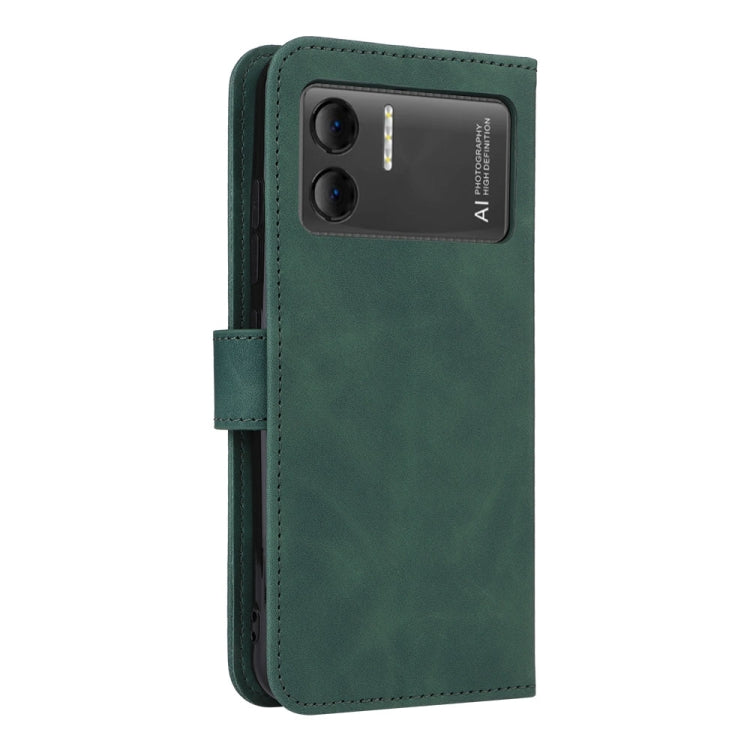 For Doogee X98 / X98 Pro Skin Feel Magnetic Flip Leather Phone Case(Green) - More Brand by PMC Jewellery | Online Shopping South Africa | PMC Jewellery | Buy Now Pay Later Mobicred