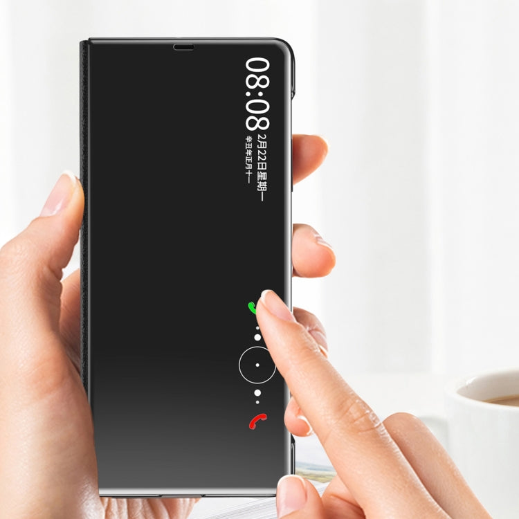 For Honor Magic V2 Electroplated Mirror Protective Phone Case with Holder(Silver) - Honor Cases by PMC TechLife | Online Shopping South Africa | PMC TechLife | Buy Now Pay Later Mobicred