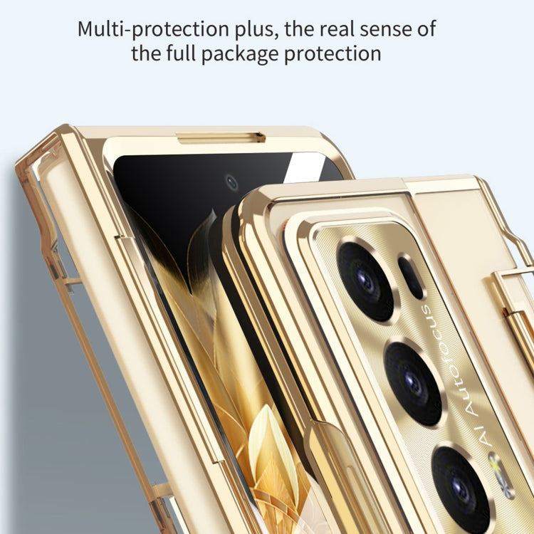 For Honor Magic V2 Phantom Armor Series Integrated Folding Phone Case(Gold) - Honor Cases by PMC TechLife | Online Shopping South Africa | PMC TechLife