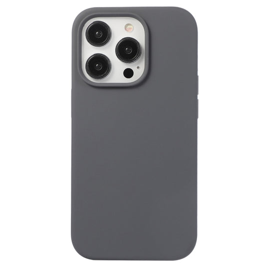 For iPhone 13 Pro Max Liquid Silicone Phone Case(Charcoal Black) - iPhone 13 Pro Max Cases by PMC Jewellery | Online Shopping South Africa | PMC Jewellery