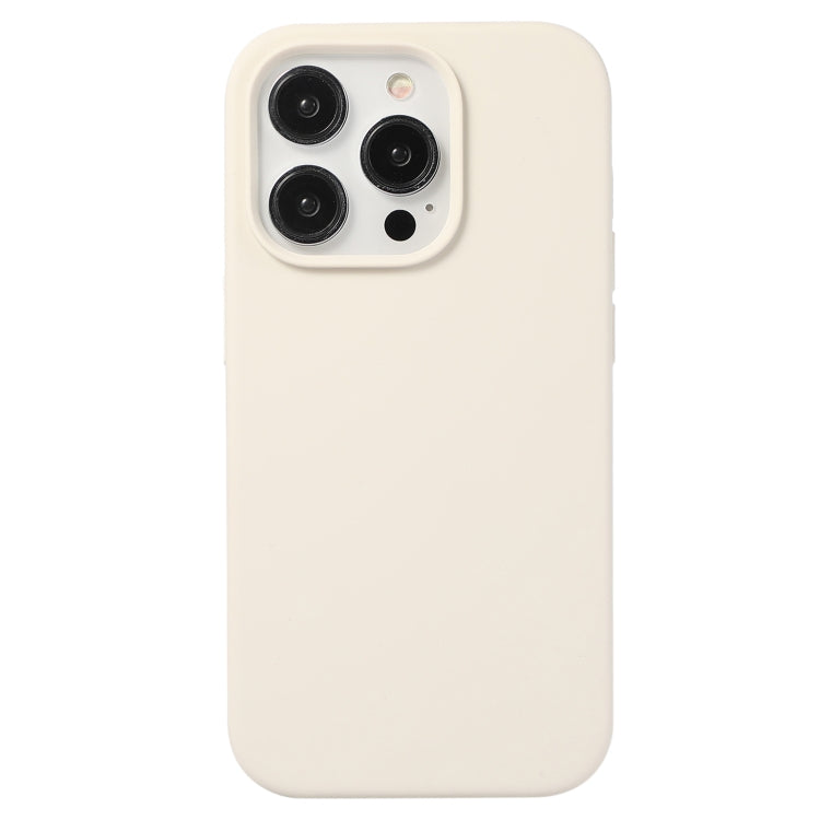 For iPhone 12 / 12 Pro Liquid Silicone Phone Case(Antique White) - iPhone 12 / 12 Pro Cases by PMC Jewellery | Online Shopping South Africa | PMC Jewellery