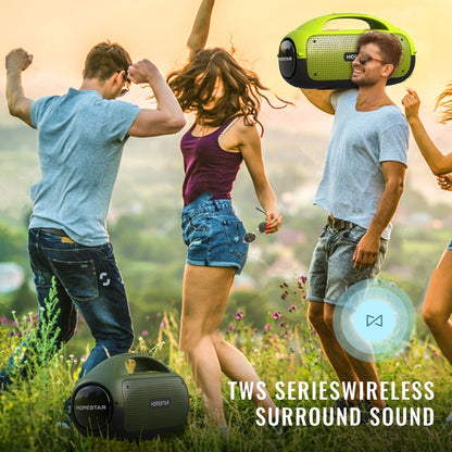 HOPESTAR A50 80W IPX6 Waterproof Portable Bluetooth Speaker Outdoor Subwoofer(Army Green) - Desktop Speaker by HOPESTAR | Online Shopping South Africa | PMC Jewellery | Buy Now Pay Later Mobicred