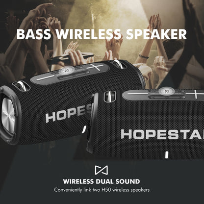 HOPESTAR H50 lPX6 Waterproof Portable Wireless Bluetooth Speaker(Blue) - Desktop Speaker by HOPESTAR | Online Shopping South Africa | PMC Jewellery | Buy Now Pay Later Mobicred