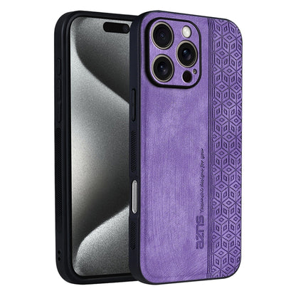 For iPhone 16 Pro Max AZNS 3D Embossed Skin Feel Phone Case(Purple) - iPhone 16 Pro Max Cases by AZNS | Online Shopping South Africa | PMC Jewellery | Buy Now Pay Later Mobicred