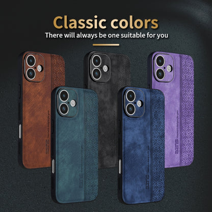 For iPhone 16 Plus AZNS 3D Embossed Skin Feel Phone Case(Sapphire Blue) - iPhone 16 Plus Cases by AZNS | Online Shopping South Africa | PMC Jewellery | Buy Now Pay Later Mobicred