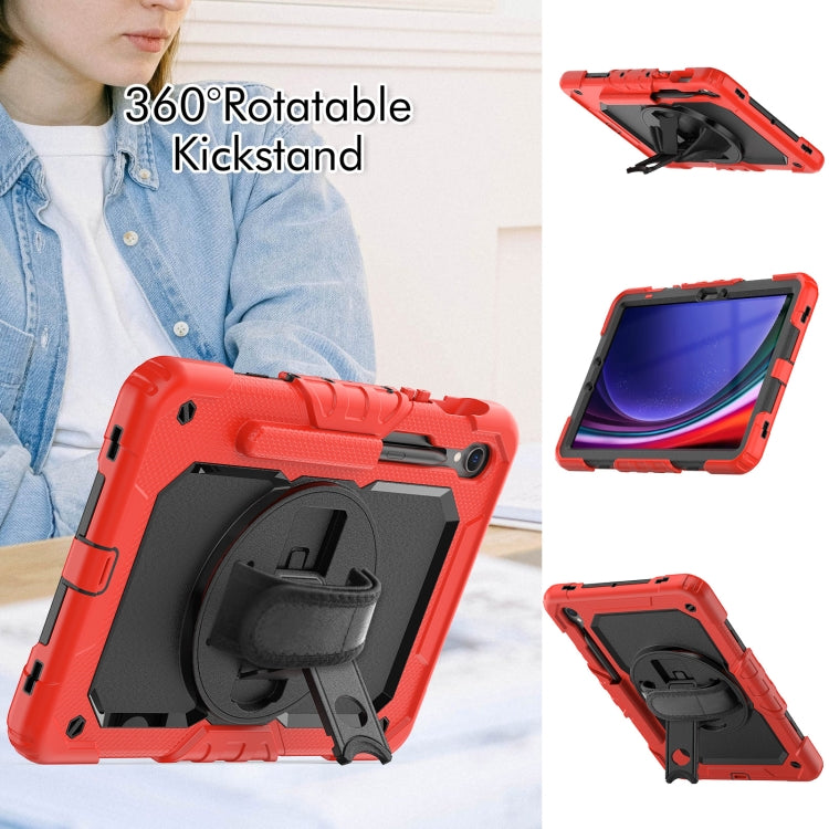 For Samsung Galaxy Tab S9 / S8 / S7 Silicone + PC Tablet Case(Red+Black) - Galaxy Tab S9 Cases by PMC Jewellery | Online Shopping South Africa | PMC Jewellery | Buy Now Pay Later Mobicred