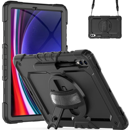 For Samsung Galaxy Tab S9+ / S8+ Silicone + PC Tablet Case(Black) - Galaxy Tab S9+ Cases by PMC Jewellery | Online Shopping South Africa | PMC Jewellery | Buy Now Pay Later Mobicred