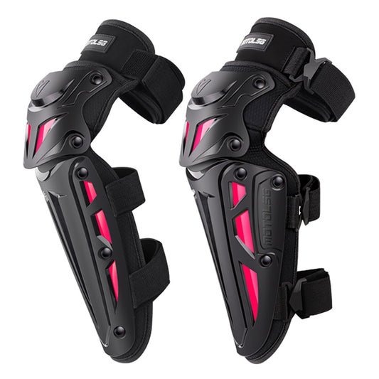 Motolsg MT-05 Motorcycle Bicycle Riding Protective Gear 2 in 1 Knee Pads(Pink) - Protective Gear by MOTOLSG | Online Shopping South Africa | PMC Jewellery | Buy Now Pay Later Mobicred
