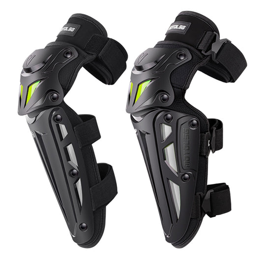 Motolsg MT-05 Motorcycle Bicycle Riding Protective Gear 2 in 1 Knee Pads(Yellow Grey) - Protective Gear by MOTOLSG | Online Shopping South Africa | PMC Jewellery | Buy Now Pay Later Mobicred