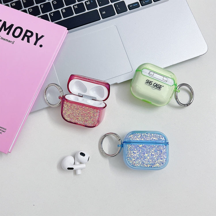 For AirPods Pro 2 Flash Diamond Epoxy Bluetooth Earphone Protective Case(Black) - For AirPods Pro 2 by PMC Jewellery | Online Shopping South Africa | PMC Jewellery | Buy Now Pay Later Mobicred