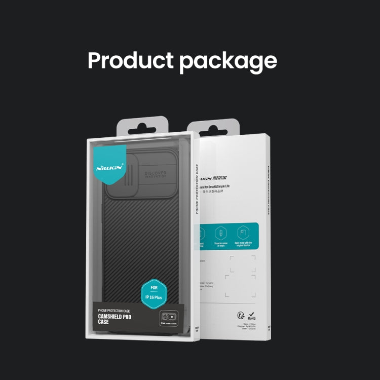 For iPhone 16 Plus NILLKIN CamShield Pro PC Phone Case(Black) - free shipping - PMC Jewellery - Order now!