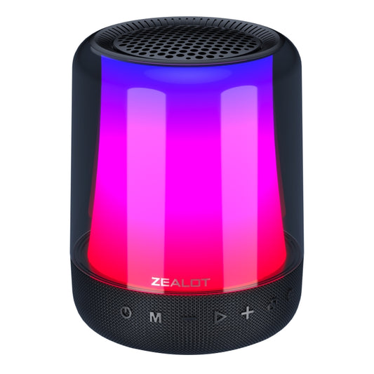 Zealot S66 Portable RGB Light Wireless Bluetooth Speaker Outdoor Subwoofer(Black) - Desktop Speaker by ZEALOT | Online Shopping South Africa | PMC Jewellery | Buy Now Pay Later Mobicred