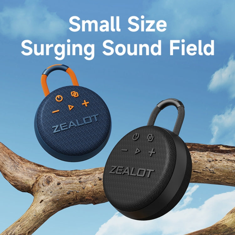 Zealot S77 IPX7 Waterproof Portable Wireless Bluetooth Speaker(Blue Cyan) - Waterproof Speaker by ZEALOT | Online Shopping South Africa | PMC Jewellery | Buy Now Pay Later Mobicred