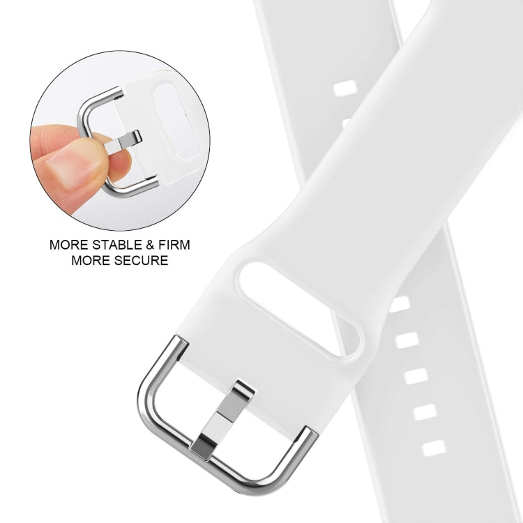 For Apple Watch 42mm Pin Buckle Silicone Watch Band(White) - free shipping - PMC TechLife - Order now!