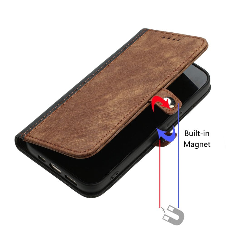 For iPhone 16 Side Buckle Double Fold Hand Strap Leather Phone Case(Brown) - iPhone 16 Cases by PMC Jewellery | Online Shopping South Africa | PMC Jewellery | Buy Now Pay Later Mobicred