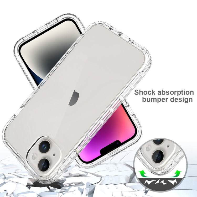 For iPhone 15 Plus Full Body Shockproof Clear Gradient Phone Case(Purple) - iPhone 15 Plus Cases by PMC Jewellery | Online Shopping South Africa | PMC Jewellery