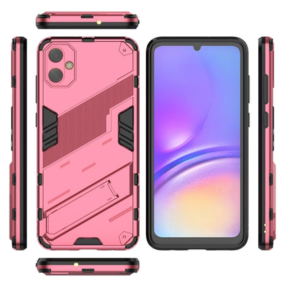 For Samsung Galaxy A05 4G Punk Armor 2 in 1 PC + TPU Shockproof Phone Case with Invisible Holder(Light Red) - Galaxy Phone Cases by PMC Jewellery | Online Shopping South Africa | PMC Jewellery