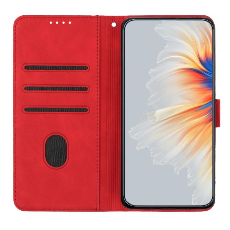 For iPhone 17 Heart Pattern Skin Feel Leather Phone Case(Red) - free shipping - PMc TechLife - Order now!