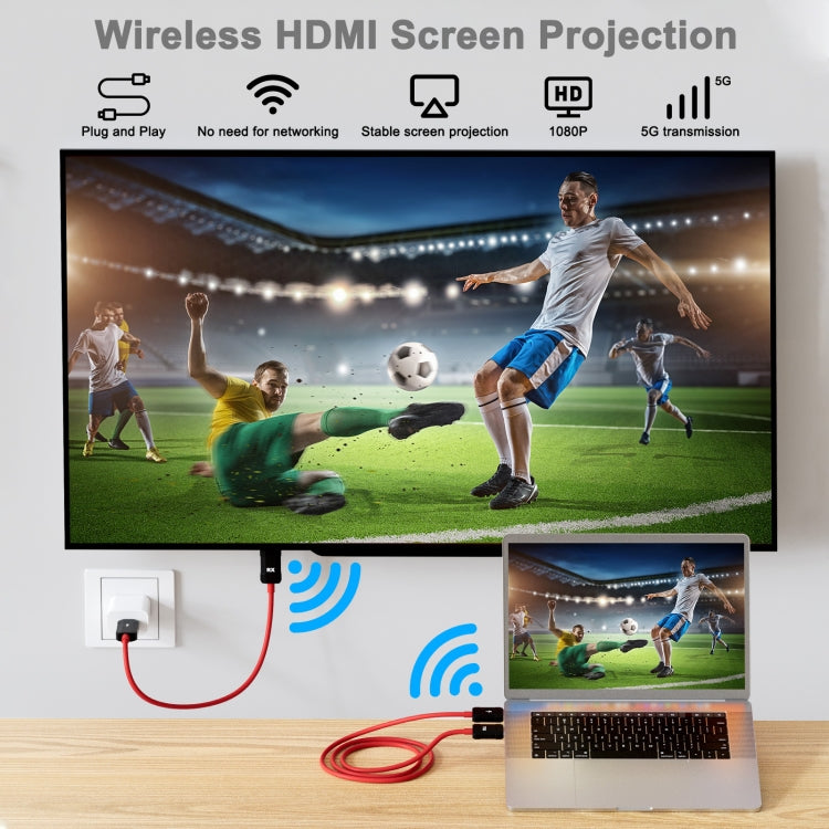 THT-020-8-2 4 in 1 HDMI Transmitter Wireless Screen Sharer Set(Black) - Wireless Display Dongle by PMC TechLife | Online Shopping South Africa | PMC TechLife | Buy Now Pay Later Mobicred