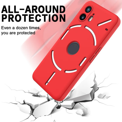 For Nothing Phone 2 Pure Color Liquid Silicone Shockproof Phone Case(Red) - More Brand by PMC Jewellery | Online Shopping South Africa | PMC Jewellery