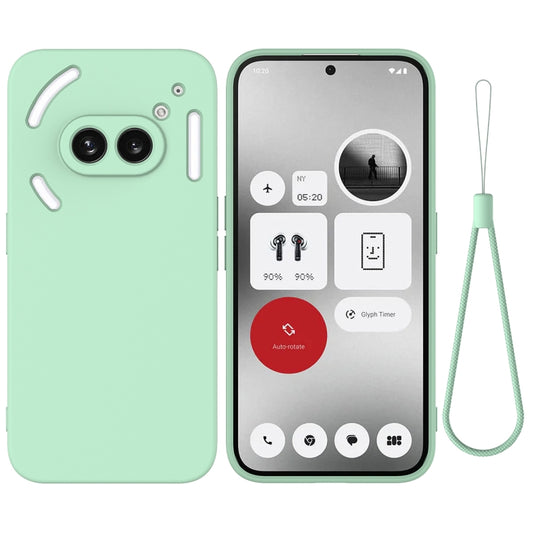 For Nothing Phone 2a Pure Color Liquid Silicone Shockproof Phone Case(Green) - More Brand by PMC Jewellery | Online Shopping South Africa | PMC Jewellery