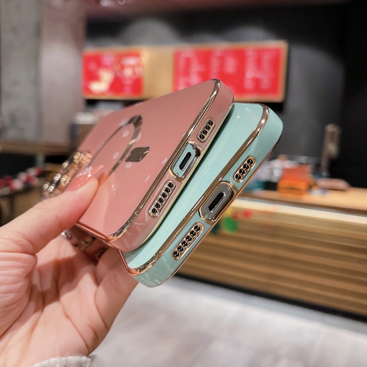 For iPhone 13 Magsafe Plating TPU Phone Case with Lens Film(White) - free shipping - PMC TechLife - Order now!