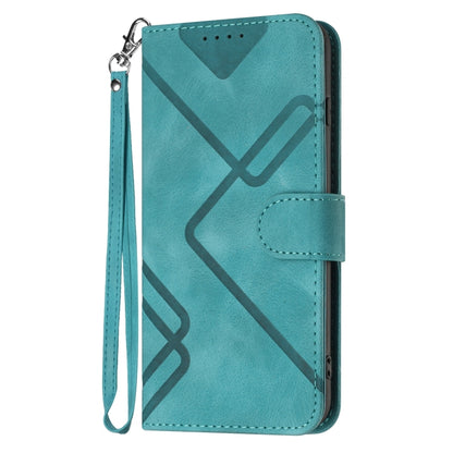 For Huawei Pura 70 Pro/70 Pro+ Line Pattern Skin Feel Leather Phone Case(Light Blue) - Huawei Cases by PMC Jewellery | Online Shopping South Africa | PMC Jewellery | Buy Now Pay Later Mobicred