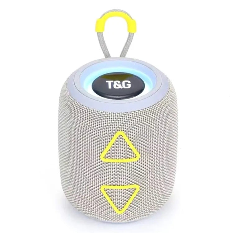 T&G TG655 Outdoor Portable TWS Wireless Bluetooth Speaker LED Light Stereo Subwoofer(Grey) - Desktop Speaker by T&G | Online Shopping South Africa | PMC Jewellery | Buy Now Pay Later Mobicred