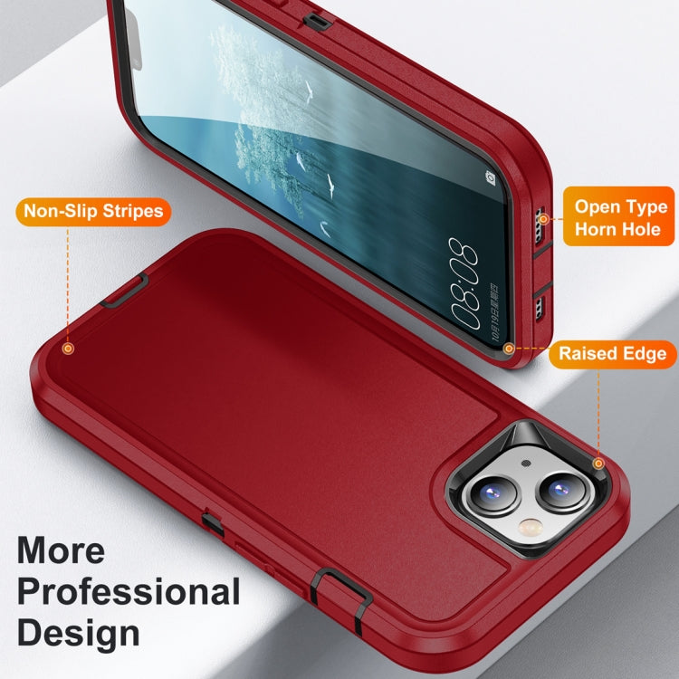 For iPhone 15 Life Waterproof Rugged Phone Case(Red + Black) - iPhone 15 Cases by PMC Jewellery | Online Shopping South Africa | PMC Jewellery