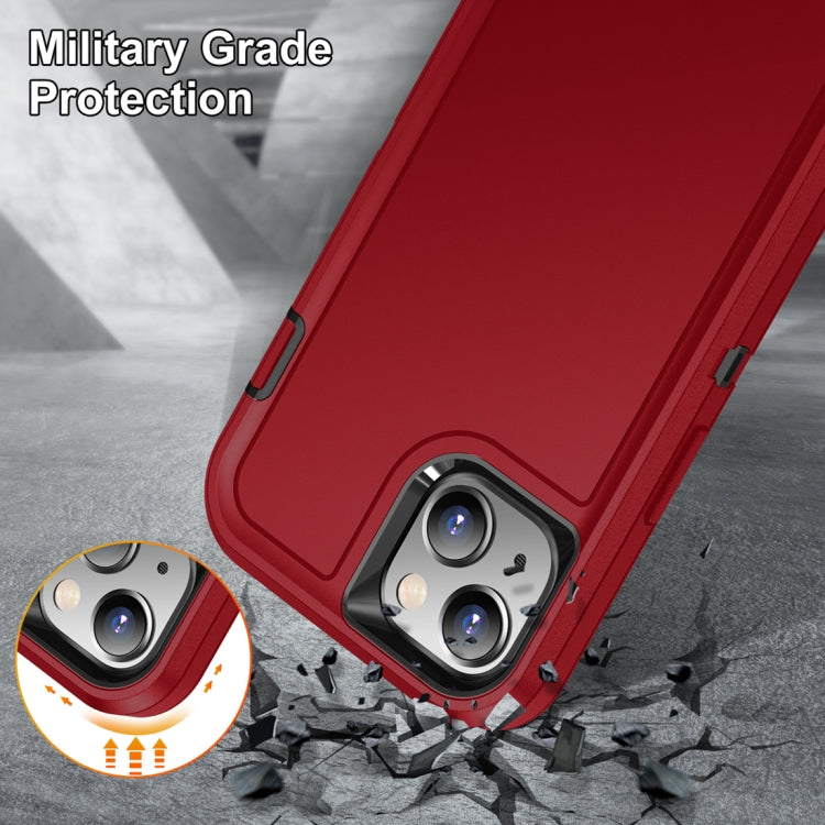 For iPhone 15 Life Waterproof Rugged Phone Case(Red + Black) - iPhone 15 Cases by PMC Jewellery | Online Shopping South Africa | PMC Jewellery