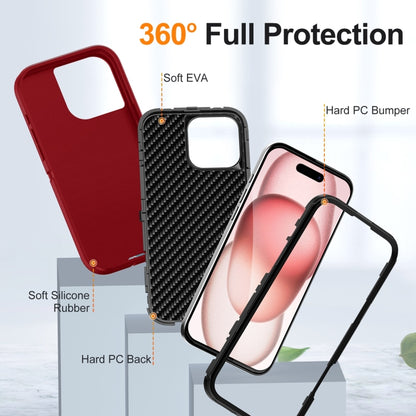 For iPhone 16 Pro Max Life Waterproof Rugged Phone Case(Red + Black) - iPhone 16 Pro Max Cases by PMC Jewellery | Online Shopping South Africa | PMC Jewellery | Buy Now Pay Later Mobicred