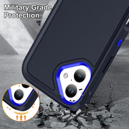 For iPhone 16 Life Waterproof Rugged Phone Case(Dark Blue + Royal Blue) - iPhone 16 Cases by PMC Jewellery | Online Shopping South Africa | PMC Jewellery | Buy Now Pay Later Mobicred