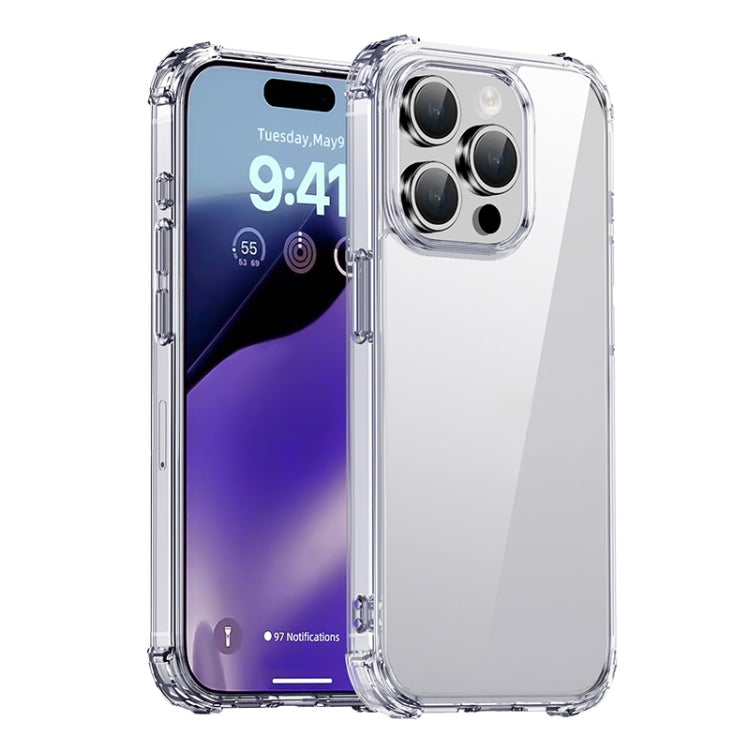 For iPhone 15 Pro Max iPAKY Crystal Clear Series Shockproof PC + TPU Protective Phone Case(Transparent) - iPhone 15 Pro Max Cases by iPAKY | Online Shopping South Africa | PMC Jewellery | Buy Now Pay Later Mobicred