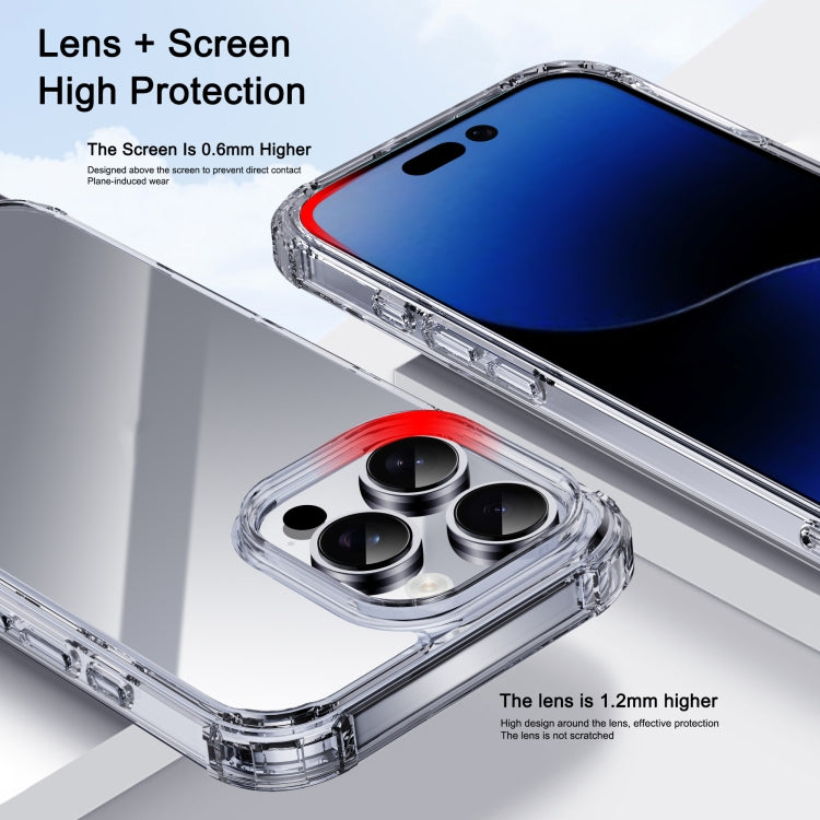 For iPhone 16 Pro iPAKY Crystal Clear Series Shockproof PC + TPU Protective Phone Case(Transparent) - More iPhone Cases by iPAKY | Online Shopping South Africa | PMC Jewellery | Buy Now Pay Later Mobicred