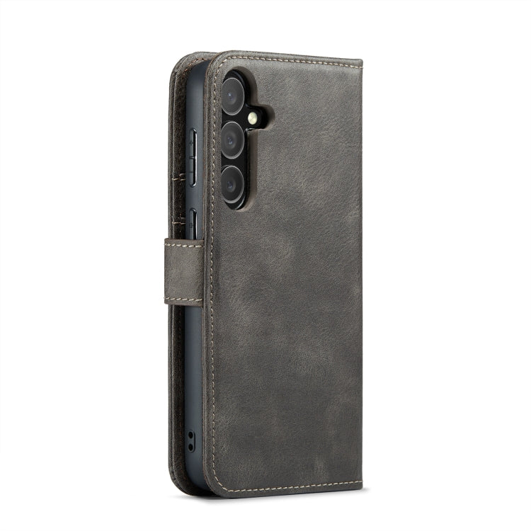 For Samsung Galaxy S24+ 5G DG.MING Crazy Horse Texture Detachable Magnetic Leather Case(Grey) - Galaxy S24+ 5G Cases by DG.MING | Online Shopping South Africa | PMC Jewellery | Buy Now Pay Later Mobicred