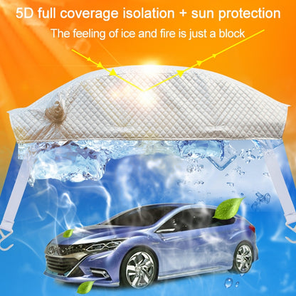 Car Half-cover Car Clothing Sunscreen Heat Insulation Sun Nisor, Plus Cotton Size: 4.3×1.8×1.5m - Window Foils & Solar Protection by PMC Jewellery | Online Shopping South Africa | PMC Jewellery | Buy Now Pay Later Mobicred